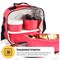 Superio Insulated Lunch Bag with Containers, Thermal Lined Lunch Box, Red